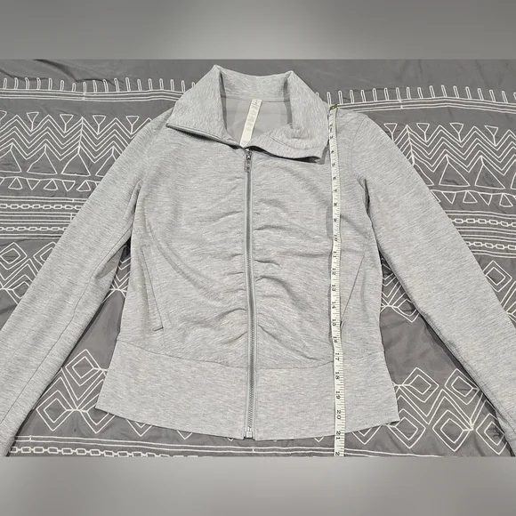 Lululemon Gather Up Jacket In Grey Size 4 - Picture 4 of 9